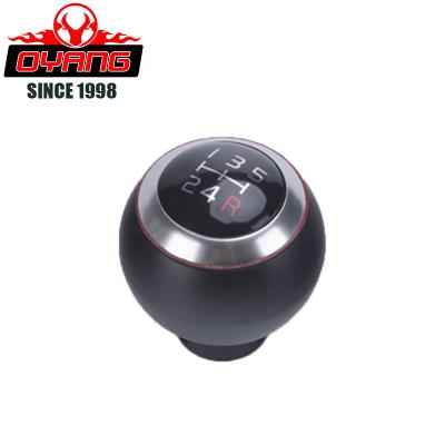 China 5 Speed ​​Universal Aluminum Car Shift Knob Automatic Gear Shift Lever Knob for sale