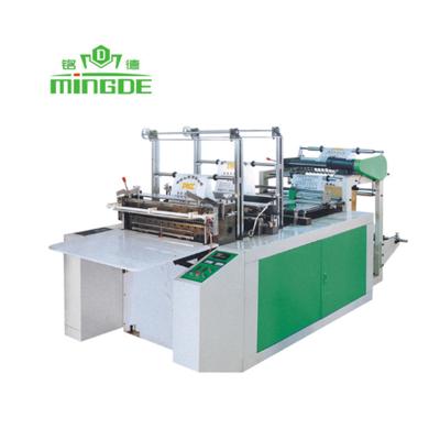 China Hotels Plastic Biodegradable T-shirt Bag Making Machine Flat-Open Bag Making Machine Plastic Garbage Bag Making Machine for sale