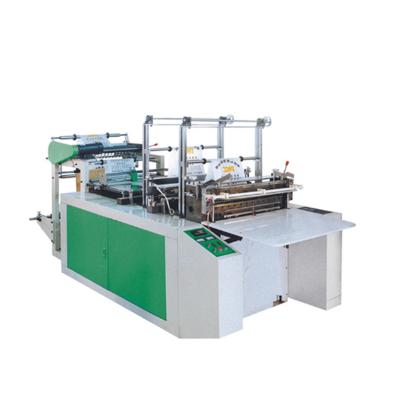 China Hotels factory sale plastic biodegradable T-shirt shopping bag making machine flat-open plastic bag making machine sealing for sale