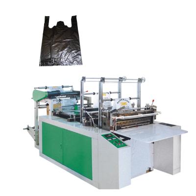 China Hotels Flat-Open Plastic Bag Making Machine Biodegradable LDPE Plastic T-shirt Shopping Bag Making Forming Machine for sale