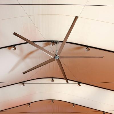 China Industrial Gym 12ft Hvls Large Ceiling Fan Brushless Barn Fan / Industrial Cooler Fan for sale