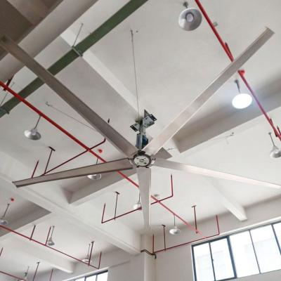 China Modern hotel HVLS large size ceiling fan for warehouse& public factory& site aircraft ceiling fan for sale