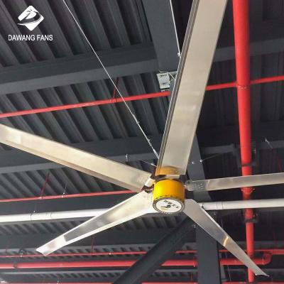 China Worshop NEW 20FT (6.1M) HVLS 5 Large Blades Industrial Giant Hvls Fans Malaysia Industrial Ceiling Fan Large Volume , Low Velocity Cooling Air for sale