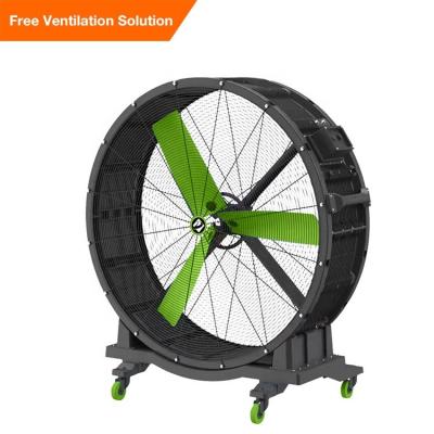 China 400~500ã Ž ¡ Diameter 48inch 1.25m electric industrial hvls 600w large wheel stand portable fan for large space large hvls portable fan for sale