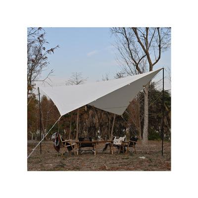 China Camouflage Game / Field Outdoor Camping Cheap Price Picnic Sun Umbrella Sun Tent Windproof Tarp for sale