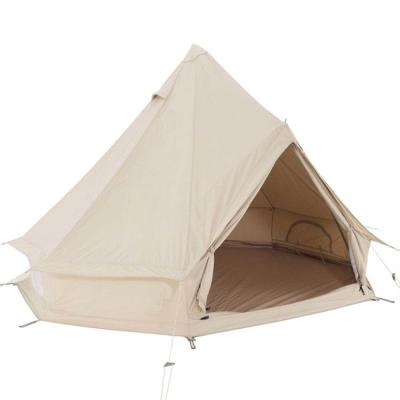 China Camouflage Luxury High Grade Household Glamping Garden / Pyramid Yurt Tent Field Shape for sale