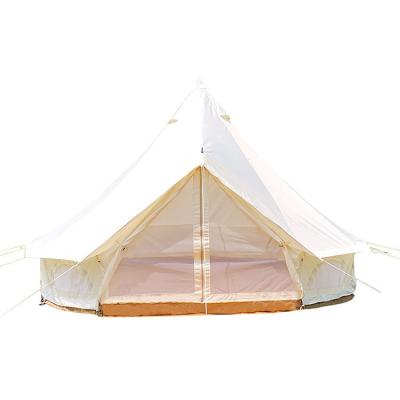 China Camouflage/Field Game Wholesale Waterproof Glamping Wall Family Single To Set Up Yurt Tent for sale