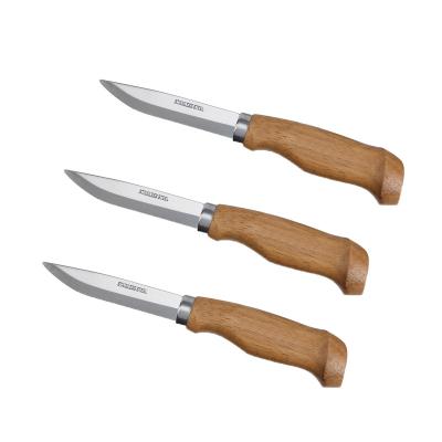 China Multi Functional Knife Stainless Steel Blade White Poultry And Blindfold Fish Full Tang Wood Handle Knife for sale