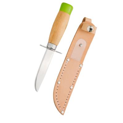 China Amazon Disposable Hot Selling Hand Forged Kitchen Stainless Steel Meat Cutter Butcher Knife With Leather for sale