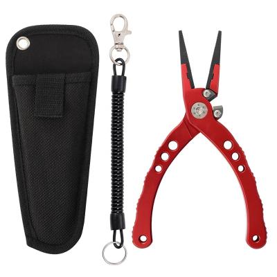 China Universal Outdoor Accessories 420 Stainless Steel Tools Fishing Pliers With Tungsten Steel Blade for sale