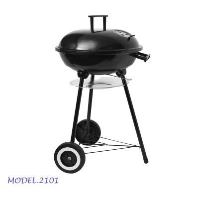 China Wholesale 16.5 Height Adjustable Charcoal Kettle Heat Resistance Enamel Powder Portable Barbecue Grill for sale