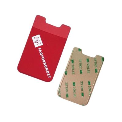 China Fashion Silkscreen Stretch Fabric Card Holder Logo Custom Credit Card Holder Wallet for sale