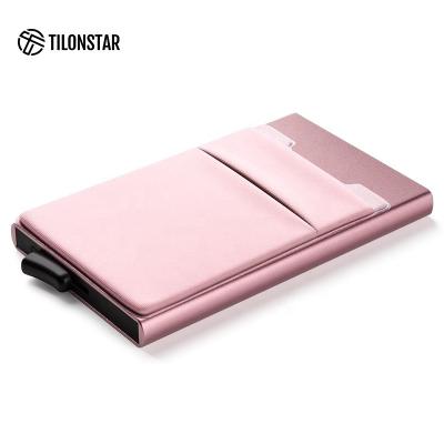 China Anti-theft Rfid Blocking Personalized Magnetic Clip Slim Credit Money Wallet Business Card Holder for sale