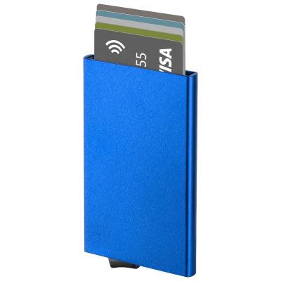 China Anti Theft Rfid Blocking Ultra Slim Pocket For Men Classified Minimalist Aluminum Card Holder Wallet Pop Up Credit Card Holder for sale