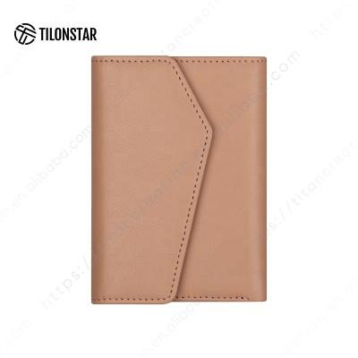 China Wholesale RFID Triple Long Wallets Like Genuine Leather Ladies Purse Women for sale