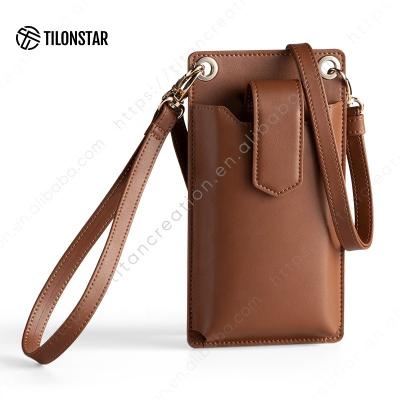 China Multifunctional Purpose Popular Cross - Body Leather Handbag Women Totes Lady Bags Cell Phone Bags With Credit Card Slots For Women OEM Customized Logo for sale