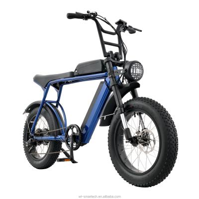 China Dual Battery 500W 750W Electric Mobility Scooter 48V 10/13/15 Ah Unisex Urban Electric Bike 2 Wheel for sale