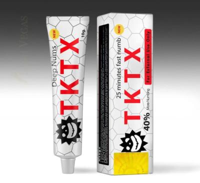 China White TKTX 40% Topical Painless Numbing Cream 10g Eyebrow Numbing Cream Te koop