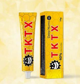 China Yellow TKTX40% Painless Numbing Cream For Micro Needle Painless Tattoo Cream Te koop