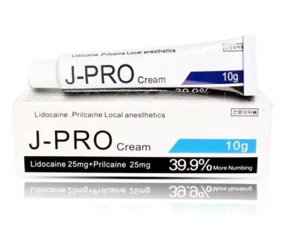 China J-PRO 39,9% Creme de Olho Anestésico OEM ODM Creme para tatuagem indolor à venda