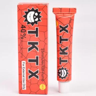 China TKTX 40% Tattoo Anesthetic Cream Eyebrow Tattoo Numbing Cream That Works Te koop