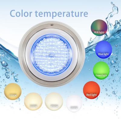 China Garden Tuya wall mounted wifi DC12V ip68 RGB waterproof underwater lighting stainless steel swimming led pool lights for sale