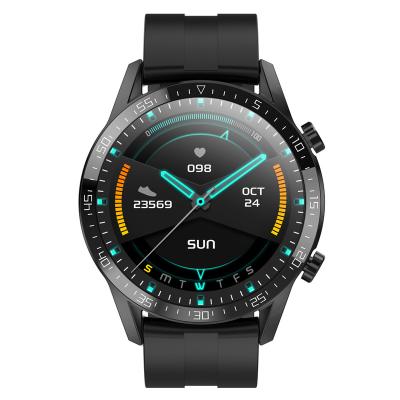 China GPS Navigation T03 Full Touch Screen Sports Smart Watch Blood Pressure Bracelet Body Temperature Fitness Round Waterproof Watch IP68 for sale