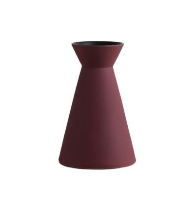 China Office direct selling minimalist creative simple vase living room home manufacturer ceramic vase for sale