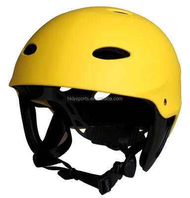 China 2016 new style popular water sports helmet ABS shell yellow water sports rafting helmet with ce for sale