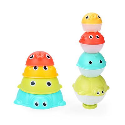 China Animal Children Stacking Toys Baby Bathing Toy Cute Sea Animal Sand Mold Can Be Used As A Shower 12*12*10 for sale