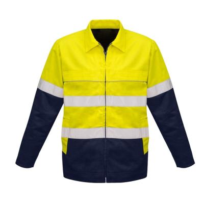 Chine Men's Two Tone Jacket Hi Visibility Work Waterproof Anti-pilling Wear Hi Vis Jacket à vendre