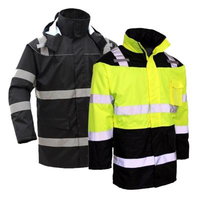 Cina Reflective Workwear Hi-strength Construction Men's Visibility Jacket For Outdoor Hi-strength Workwear Jackets in vendita