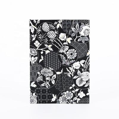 China Hardcover Stationery Use Flower Printing Design Magnetic Diary Notebook for sale