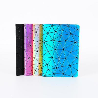 China Iridescent Hardcover Laser PU Notebook With Custom Logo for sale