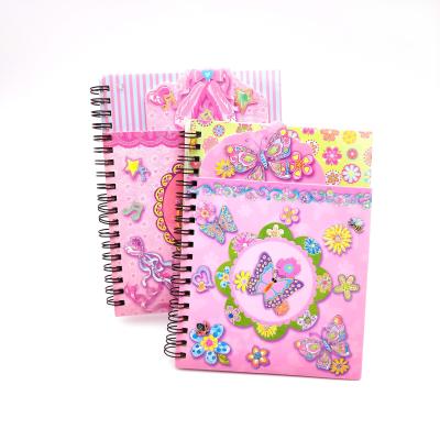 China Cute Animal Blingbling Spiral Diary Spiral Journal Summer Coil Notebook for sale