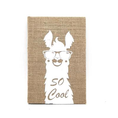 China Custom Printing Hardcover Student Daily Stationary Linen Notebook Journal for sale