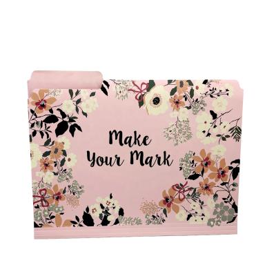 China Wholesale A4 Size Paper Custom Logo Paper File Folder for sale