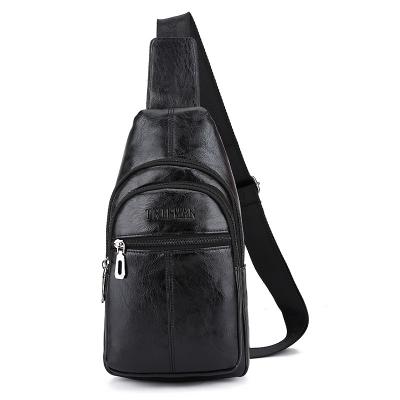 China High Quality TRIPMAN Men's PU Leather Chest Bag Cheap Soft Cloth Sling Shoulder Cross - Body Pocket Phone and Coin Purse for sale