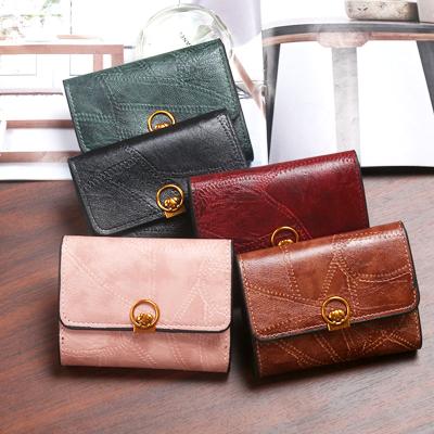 China China Waterproof Fancy Small Size Shorts Card Holder Purse Simple Classic Money Wallet Purse Outlet Purse For Ladies for sale