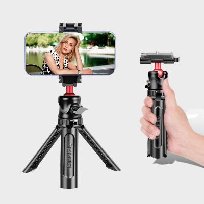 China Manbily MT-05 Vlog Portable Tripod Phone Holder Stand Handle Mini Tripod For Camera for sale