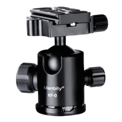 China Manbily KF-0 Tripod Camera Tripod Ball Head 90/360 Degree Rotation Professional Panoramic Tripod Ball Monopod Ball Head for sale