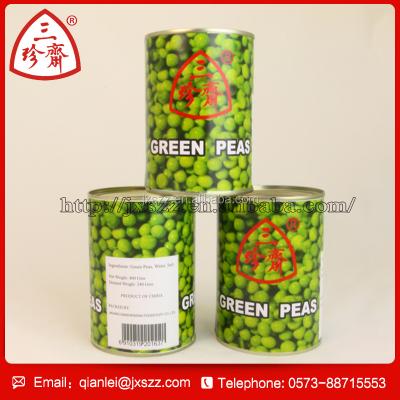 China Factory Direct Wholesale Canned 400g China Tin Cans Canned Peas For Supermarket for sale