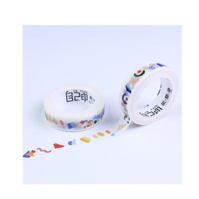 China 2021 Pope Japanese Fashion Washi Tape Single Side 5M Decorative Washi Tape Geometric Bounce Pattern for sale