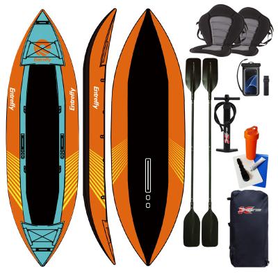 China New Innovative PVC Entroffy Kayak Fishing Kayak 2 Man Fishing Kayak For Sale for sale