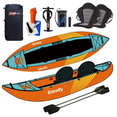 China Wholesale 13ft PVC Entroffy Kayak Hinchable Fishing Kayak and Canoe for sale