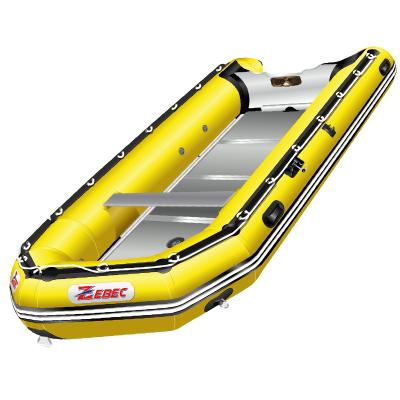 China High Quality PVC Zebec Kxone Assault Boat Steamer Combo Boat With Aluminum Floor for sale