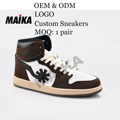 China Cushioning Custom Made Sneakers White Leather Microfiber Shoe OEM Style Skateboarding Walking Shoes For Men And Women for sale