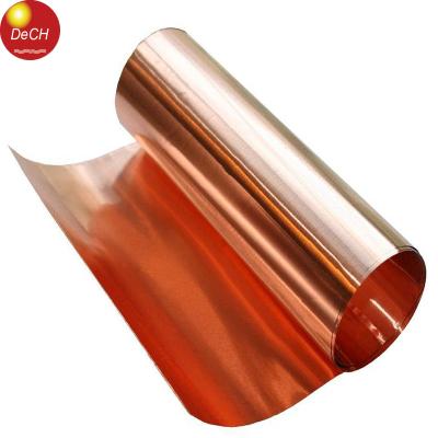 China C11000 T2 0.5mm Electronic 99% Pure Copper Thick Copper Strip For Switch Parts for sale