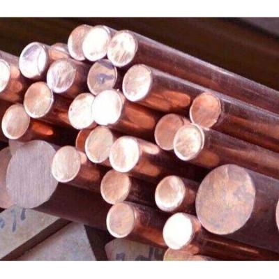 China Industrial Material 99.9% Pure Copper Diameter 1mm~200mm Pure Rounded Copper Bar for sale