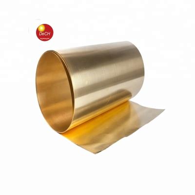 China Good Electronic Ductility JIS H3100 C2680 H65 Brass Strip Grades CuZn35 Brass Coil for sale